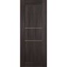 Belldinni Vona 07 2H Gold 28 in. W x 80 in. H x 1-3/4 in. D 1-Panel Solid Core Veralinga Oak Prefinished Wood Interior Door Slab