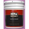 BEHR PREMIUM PLUS 5 gal. #P110-5A Eccentric Magenta Flat Exterior Paint & Primer