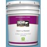 BEHR PREMIUM PLUS 5 gal. #S490-4 Yacht Blue Eggshell Enamel Low Odor Interior Paint & Primer