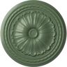 Ekena Millwork 20-1/2" x 1-7/8" Alexa Urethane Ceiling (Fits Canopies upto 2-7/8"), Hand-Painted Athenian Green