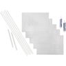 Fasade Ripple 18 in. x 24 in. Gloss White Vinyl Decorative Wall Tile Backsplash 15 sq. ft. Kit