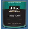 BEHR PREMIUM PLUS 1 qt. #M520-6 National Anthem Semi-Gloss Enamel Exterior Paint & Primer