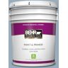 BEHR PREMIUM PLUS 5 gal. #S510-3 Ombre Blue Eggshell Enamel Low Odor Interior Paint & Primer