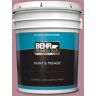 BEHR PREMIUM PLUS 5 gal. #BIC-19 Berry Blush Satin Enamel Exterior Paint & Primer