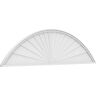 Ekena Millwork 2 in. x 84 in. x 22 in. Segment Arch Sunburst Architectural Grade PVC Pediment