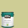 BEHR PREMIUM PLUS 1 gal. #400D-4 Corn Husk Green Semi-Gloss Enamel Low Odor Interior Paint & Primer