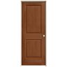 JELD-WEN 28 in. x 80 in. Cambridge Hazelnut Stain Left-Hand Solid Core Molded Composite MDF Single Prehung Interior Door