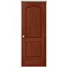 JELD-WEN 32 in. x 80 in. Continental Amaretto Stain Right-Hand Solid Core Molded Composite MDF Single Prehung Interior Door