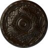 Ekena Millwork 15-3/4 in. x 5/8 in. Amelia Urethane Ceiling Medallion (Fits Canopies upto 4-1/8 in.), Bronze