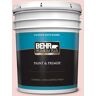 BEHR PREMIUM PLUS 5 gal. #M160-1 Cupcake Pink Satin Enamel Exterior Paint & Primer