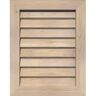 Ekena Millwork 28" x 36" Vertical Gable Vent: Unfinished, Non-Functional, Smooth Pine Gable Vent w/ Decorative Face Frame