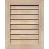 Ekena Millwork 30" x 12" Vertical Gable Vent: Unfinished, Non-Functional, Smooth Pine Gable Vent w/ Decorative Face Frame