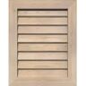 Ekena Millwork 34" x 28" Vertical Gable Vent: Unfinished, Non-Functional, Smooth Pine Gable Vent w/ Decorative Face Frame