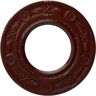 Ekena Millwork 1/2" x 8" x 8" Polyurethane Daniela Ceiling Medallion, Brushed Mahogany