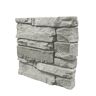 GenStone Stacked Stone Arctic Smoke 12 in. x 12 in. Composite Faux Stone Siding Sample