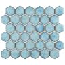 Merola Tile Hudson Due 2" Hex Marine 10-7/8 in. x 12-5/8 in. Porcelain Mosaic Tile (9.7 sq. ft./Case)