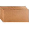 Fasade Border Fill 2 ft. x 4 ft. Glue Up Vinyl Ceiling Tile in Polished Copper (40 sq. ft.)