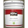 BEHR PREMIUM PLUS 5 gal. #PPU9-01 Alligator Skin Flat Low Odor Interior Paint & Primer