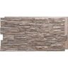 Ekena Millwork Canyon Ridge 45 3/4 in. x 1 1/4 in. Polermo Stacked Stone, StoneWall Faux Stone Siding Panel