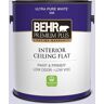 BEHR PREMIUM PLUS 1 gal. #630A-2 February Frost Ceiling Flat Interior Paint