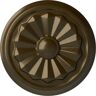 Ekena Millwork 7-7/8" x 1-1/8" Olivia Urethane Ceiling Medallion (Fits Canopies upto 2-1/8"), Brass