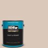 BEHR PREMIUM PLUS 1 gal. #MQ3-38 Suede Beige Satin Enamel Exterior Paint & Primer