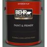 BEHR PREMIUM PLUS 1 gal. #700F-6 Dense Shrub Flat Exterior Paint & Primer