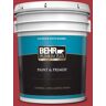 BEHR PREMIUM PLUS 5 gal. #BXC-03 Scarlet Satin Enamel Exterior Paint & Primer