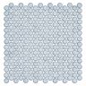 ANDOVA Honoro Bulbi Owl Gray Glossy 12-1/8 in. x 11-15/16 in. Penny Round Smooth Glass Mosaic Wall Tile (10 sq. ft./Case)