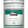 BEHR PREMIUM PLUS 5 gal. #S410-5 Track Green Semi-Gloss Enamel Low Odor Interior Paint & Primer