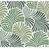 Scott Trousdale Green Green Matte Fanning Flora Non-Pasted Non-Woven Paper Wallpaper