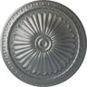 Ekena Millwork 15 in. x 1-3/4 in. Alexa Urethane Ceiling Medallion (Fits Canopies upto 3 in.), Hand-Painted Platinum