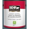 BEHR PREMIUM PLUS 1 gal. #MQ5-25 Rush Hour Hi-Gloss Enamel Interior/Exterior Paint & Primer