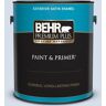 BEHR PREMIUM PLUS 1 gal. #610C-1 Northern Star Satin Enamel Exterior Paint & Primer