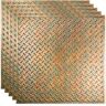 Fasade Diamond Plate 2 ft. x 2 ft. Copper Fantasy Lay-In Vinyl Ceiling Tile (20 sq. ft.)