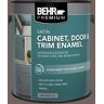 BEHR PREMIUM 1 gal. #N140-6 Wright Brown Satin Enamel Interior/Exterior Cabinet, Door & Trim Paint