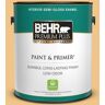 BEHR PREMIUM PLUS 1 gal. #PMD-30 Pollen Grains Semi-Gloss Enamel Low Odor Interior Paint & Primer