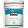 BEHR PREMIUM PLUS 5 gal. #GR-W12 Confident White Satin Enamel Low Odor Interior Paint & Primer