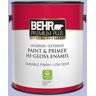 BEHR PREMIUM PLUS 1 gal. #620A-3 Rhapsody Lilac Hi-Gloss Enamel Interior/Exterior Paint and Primer