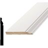 Alexandria Moulding L 163E7 9/16 in. x 5-1/4 in. x 96 in. Primed Finger-Jointed Pine Wood Baseboard Moulding