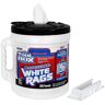 TOOLBOX 200-Count Professional White Rags Bucket