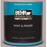 BEHR PREMIUM PLUS 1 qt. #MQ1-36 Object of Desire Satin Enamel Exterior Paint & Primer