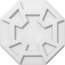 Ekena Millwork 1 in. P X 4 in. C X 12 in. OD Logan Architectural Grade PVC Contemporary Ceiling Medallion