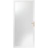 Andersen 2000-Series 30 in. x 80 in. White Universal Full View Interchangeable Aluminum Storm Door with Brass Hardware