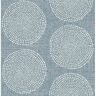 A-Street Prints Salma Denim Medallion Textured Non-pasted Paper Wallpaper