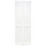 Kimberly Bay 30 in. x 80 in. 30 in. Plantation Louvered Solid Core Primed White Wood Interior Closet Bi-Fold Door