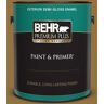 BEHR PREMIUM PLUS 1 gal. #330D-7 Sconce Gold Semi-Gloss Enamel Exterior Paint & Primer