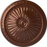 Ekena Millwork 15 in. x 1-3/4 in. Alexa Urethane Ceiling Medallion (Fits Canopies upto 3 in.), Hand-Painted Copper Penny