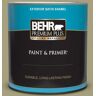 BEHR PREMIUM PLUS 1 qt. #S350-4 Sustainable Satin Enamel Exterior Paint & Primer