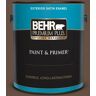 BEHR PREMIUM PLUS 1 gal. #760B-7 Revival Mahogany Satin Enamel Exterior Paint & Primer